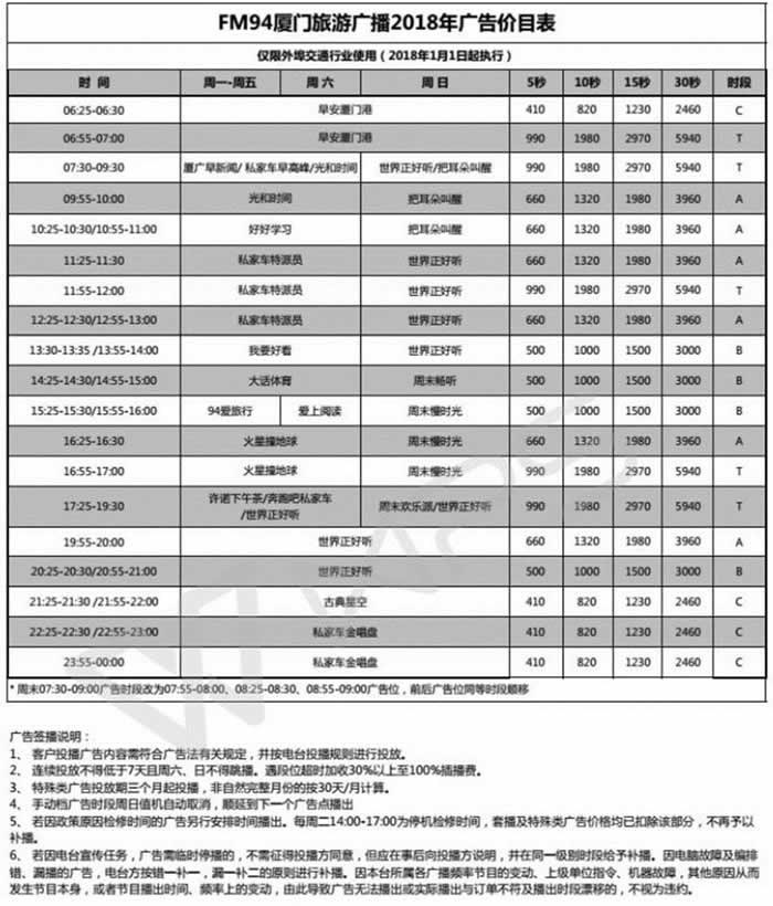 ι㲥FM942018۸