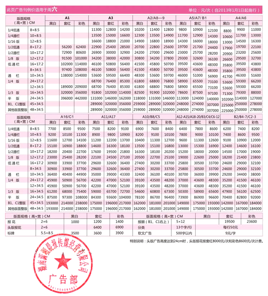 潇湘晨报广告 潇湘晨报广告报价 潇湘晨报广告价目表